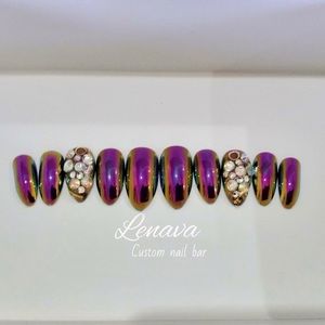 ROSE BURGUNDY GOLD CHROME